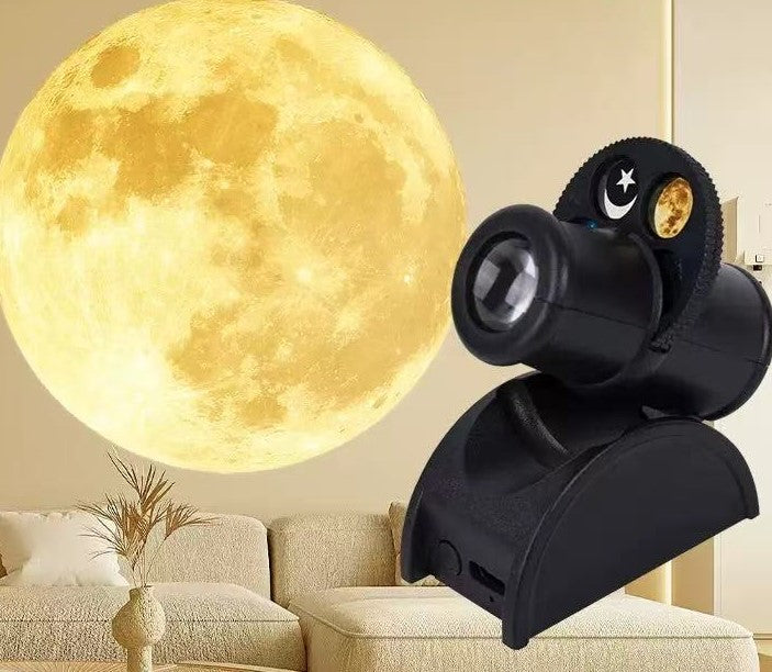 USB Power Charging Magnet Shape Led Projector Lamp Table Star Moonry Sky Projection Lamp for Christmas Halloween Decoration